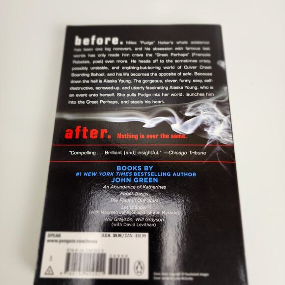 Looking for Alaska by John Green Young Adult Juvenile Fiction Paperback Book - Picture 3 of 6